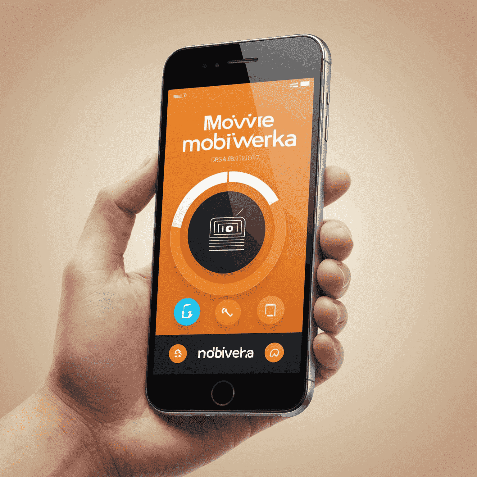 شعار mobiverka.com - هاتف محمول بتصميم حديث